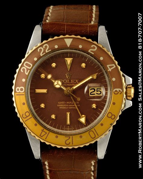 rolex gmt master 1675 brown gold|rolex gmt master pepsi 1675.